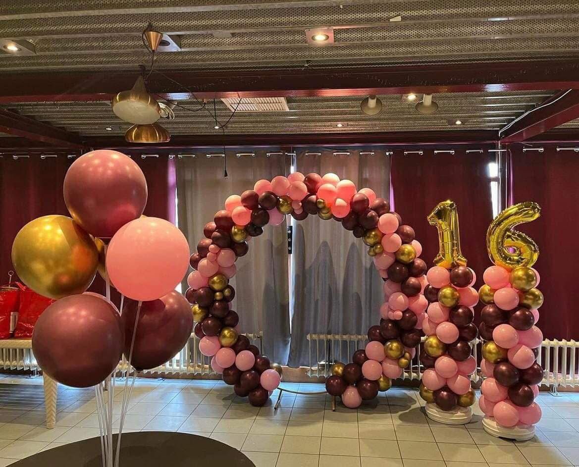 Ballondecoratie set sweet 16