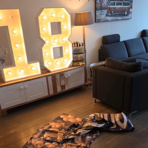 led lichtcijfer 18 sfeerimpressie